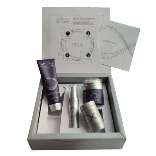 Forever Infinite Skincare Kit — антивікова система догляду за шкірою обличчя після 30, 4 засоби+подарунок на вибір