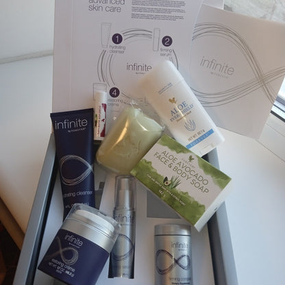 Forever Infinite Skincare Kit — антивозрастная система ухода за кожей лица после 30, 4 средства+подарок на выбор
